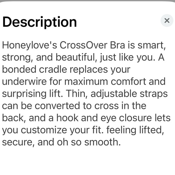 Honeylove Crossover Bra - Picture 6 of 6